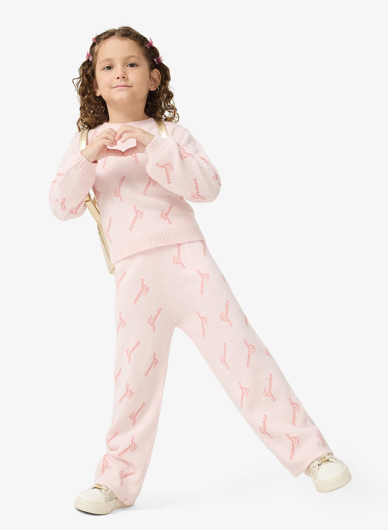 GUESS Kids Crew Neck Sweater and Pant Sets - Image 5